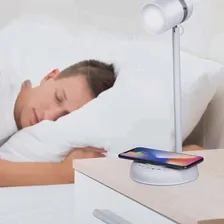 Светодиодная лампа с динамиком и беспроводным зарядным устройством Grundig Белый 15 W 76 Lm Ø 12 x 34 cm Пластик 3-в-1