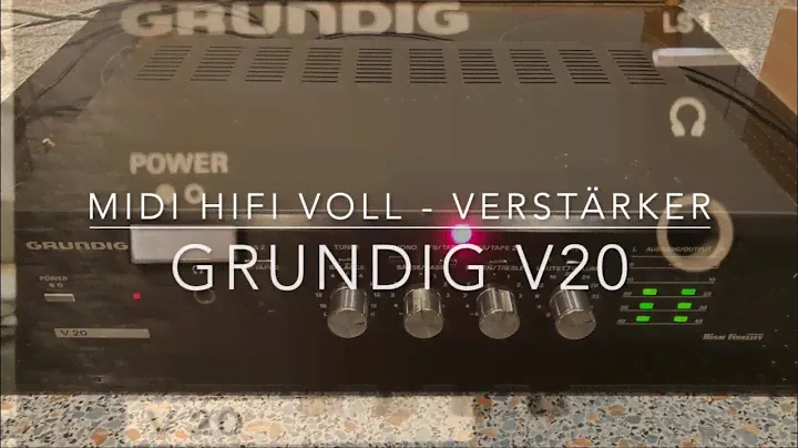 Grundig V20 - Hifi Midi Verstärker - Ganz kleiner und schöner Amp - "Zum Draußen-Plattenhören"